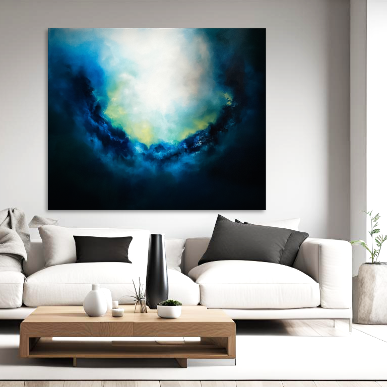 Modern abstract wall art for living room